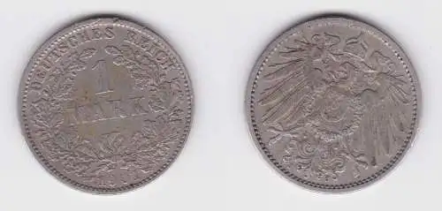 1 Reichsmark Silber Münze 1901 J ss (155328)