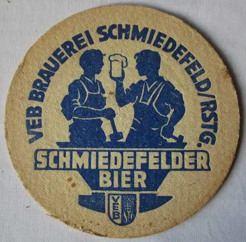 Bierdeckel DDR-Gebiet VEB Brauerei Schmiedefeld - Schmiedefelder Biere (162434)