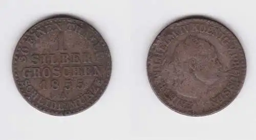 1 Silbergroschen Münze Preussen Wilhelm IV. 1855 A f.ss (161363)