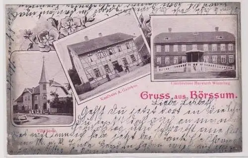 99174 Mehrbild Ak Gruß aus Börssum Kaufhaus, Villa Stolle, Gutsbesitzer 1905