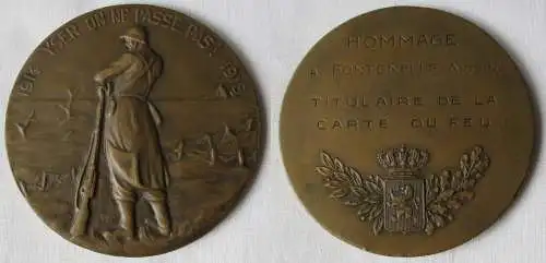 Belgien Medaille Yser on ne passe pas! 1914-1918 1. Weltkrieg (154766)