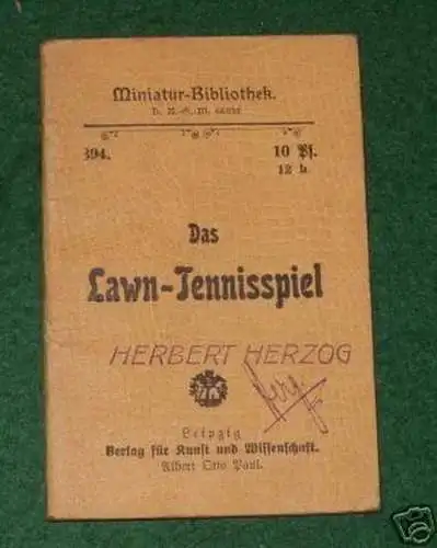 Miniatur-Bibliothek 393 "Das Fußballspiel" um 1910