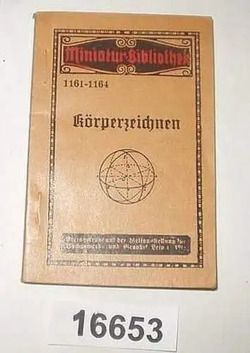 Miniatur-Bibliothek - Körperzeichnen um 1930