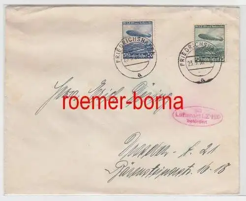 79630 Zeppelin Brief mit Luftschiff LZ 129 befördert 1936