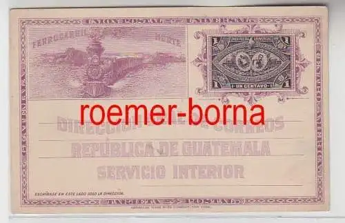 82325 Ganzsachen Postkarte Guatemala Ausstellung Zentral Amerika 1897