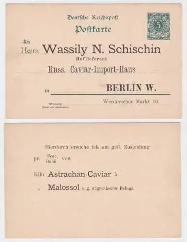 88422 DR Ganzsache Postkarte Zudruck Wassily N. Schischin Import-Haus Berlin