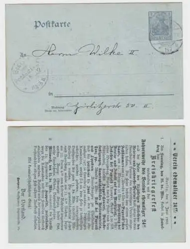 26916 Ganzsachen Postkarte P63Y Verein ehem. 24er Kreiskriegerfest Berlin 1902