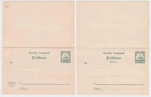 97547 DR Ganzsachen Postkarte P15 Deutsche Kolonie Deutsch Ostafrika 3 Pesa