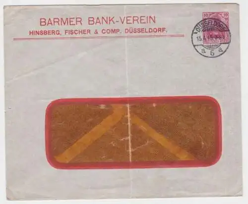 95858 DR Ganzsachen Umschlag PU27/ B22 Barmer Bank Verein 1915