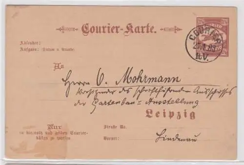 18727 2 1/2 Pfennig Leipziger Courierkarte 1893