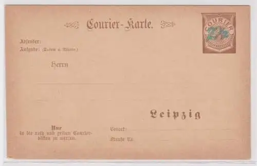 02293 2 1/2 Pfennig Leipziger Courierkarte um 1900