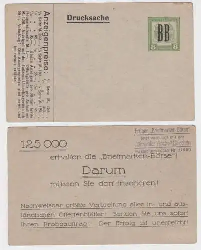 97118 K.K. Feldpost Ganzsache Überdruck Verlag d. Briefmarken-Börse München