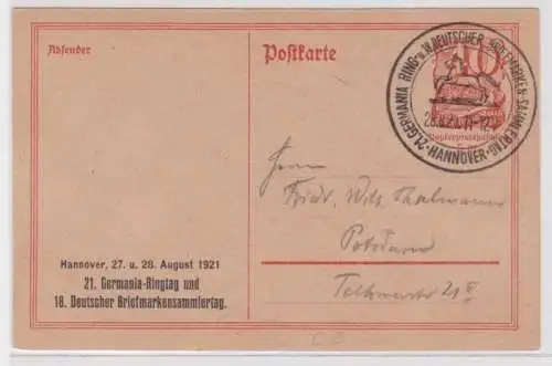 21811 Privatganzsache PP52/ C2 Germania-Ringtag & Briefmarkensammlertag Hannover