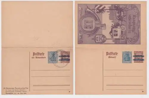97127 DR Ganzsachen Postkarte P135 Zudruck 27. dt Philatelisten-Tag Nürnberg 192