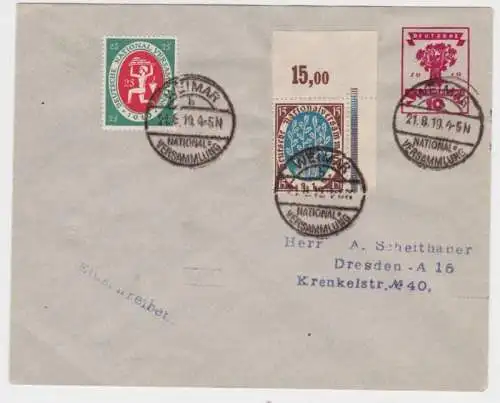 67303 DR Ganzsachen Umschlag PU46/ A1 Weimar Nationalversammlung 1919