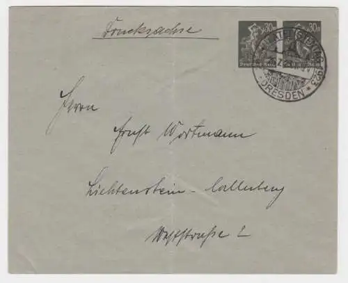 23977 DR Ganzsachen Umschlag PU88 29. Dt. Philatelistentag Dresden 1923