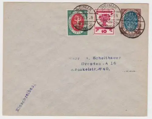 80125 DR Ganzsachen Umschlag PU47/ A1 Weimar Nationalversammlung 1919