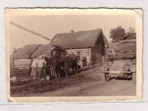 55049 Foto Russland Deutscher Jeep mit Kennung im 2. Weltkrieg