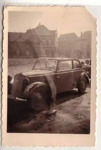 50230 Militär FotoDKW Wagen in Belgien mit Kennung 2. Weltkrieg