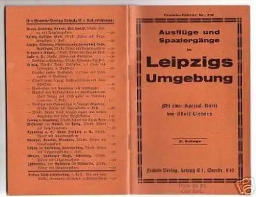 Frawin Führer Ausflüge in Leipzigs Umgebung um 1930