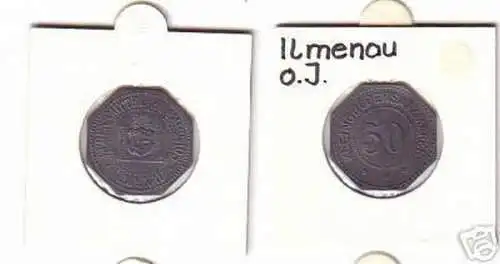 50 Pfennig Münze Notgeld Lebensmittel Kommision Ilmenau