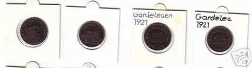 25 & 50 Pfennig Münze Notgeld Stadt Gardelegen 1921