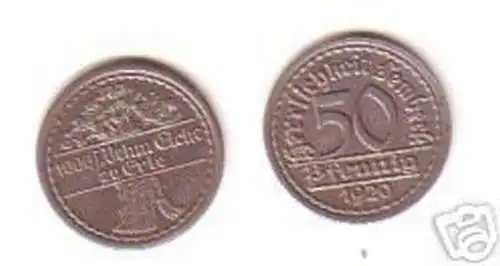 50 Pfennig Notgeld Münze Herrlichkeit Lembeck 1920