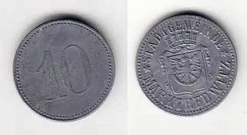 Notmünze 10 Pfennig Stadtgemeinde Marktredwitz um 1920