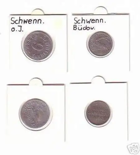 2 alte Sammelmarken Büdowwerk Schwenningen a.N.