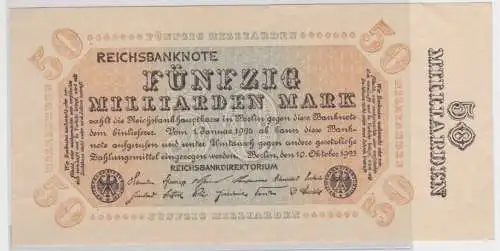 50 Milliarden Mark Banknote Berlin 10.10.1923 Rosenberg 116 h (115332)