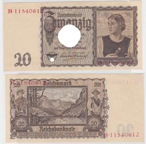 20 Mark Banknoten Deutsches Reich 16.6.1939 Ro.Nr.178 Tiroler Schein (119877)