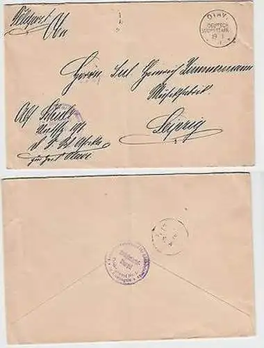 65012 Feldpostbrief Deutsch Südwestafrika mit Truppenstempel Feldregiment Nr.1