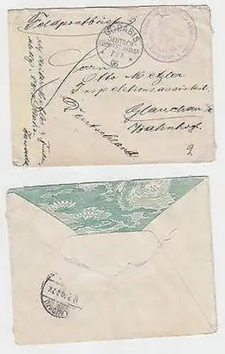 65258 Feldpostbrief Deutsch Südwestafrika mit Truppenstempel Gobabis 1906