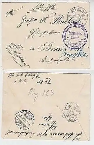 65253 Feldpostbrief Deutsch Südwestafrika mit Truppenstempel Gobabis 1905