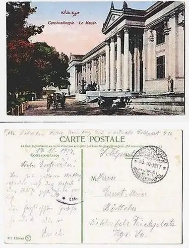 66743 Ak mit Feldpoststempel Türkei Feldpost Militär Mission Konstantinopel 1917