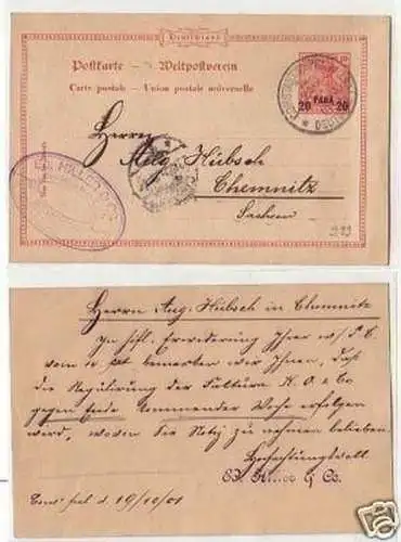 26848 Ganzsache Deutsche Post Türkei Constantinopel1901