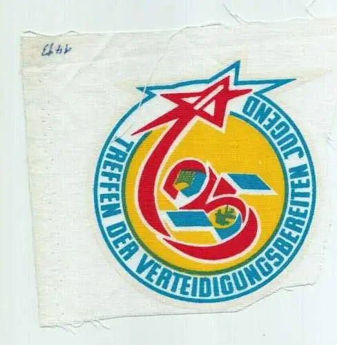 DDR Aufnäher Treffen der Verteidigungsbereiten Jugend - Signal DDR 25 (145167)