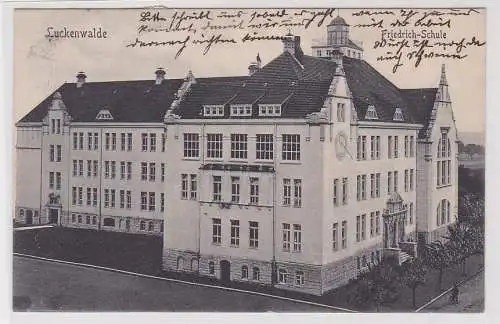 906828 Ak Luckenwalde Friedrich Schule 1910