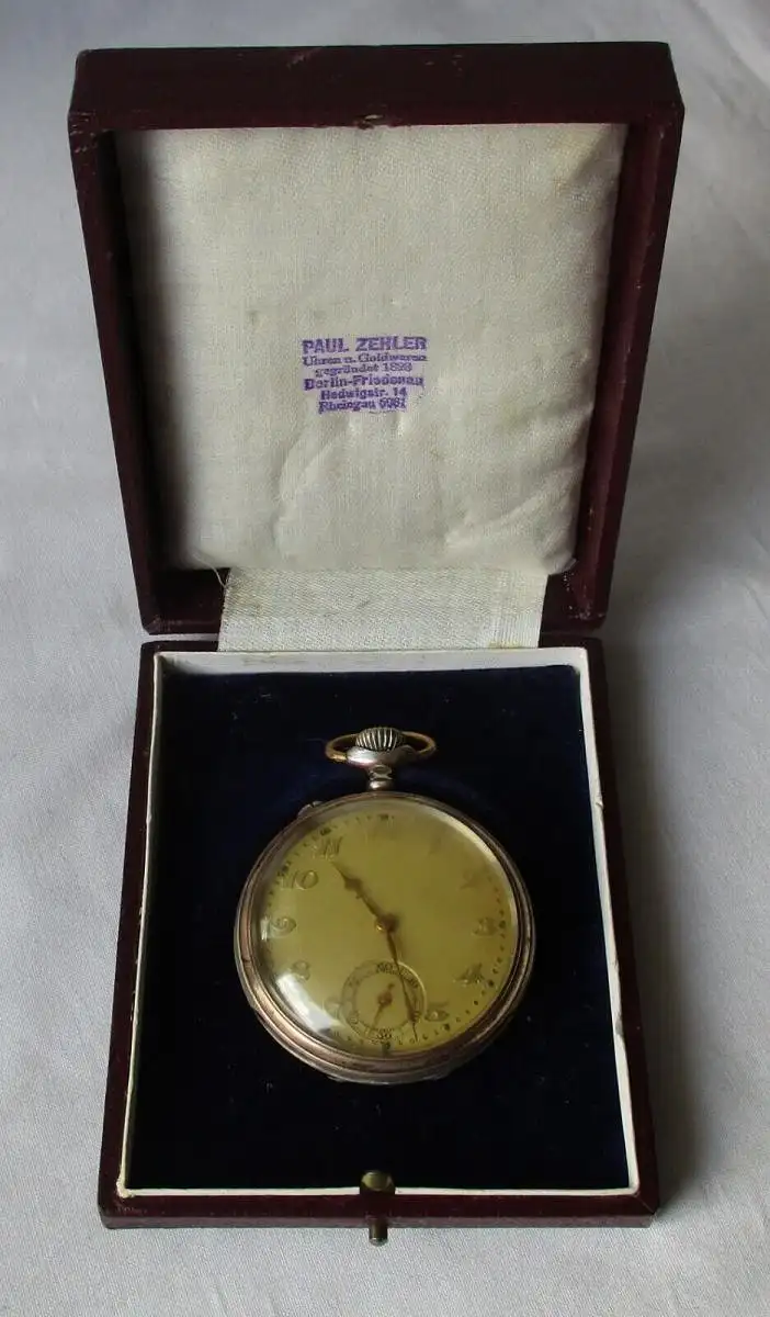 Junghans 38 Taschenuhr Lépine 800er Silber Handaufzug (158067) 0