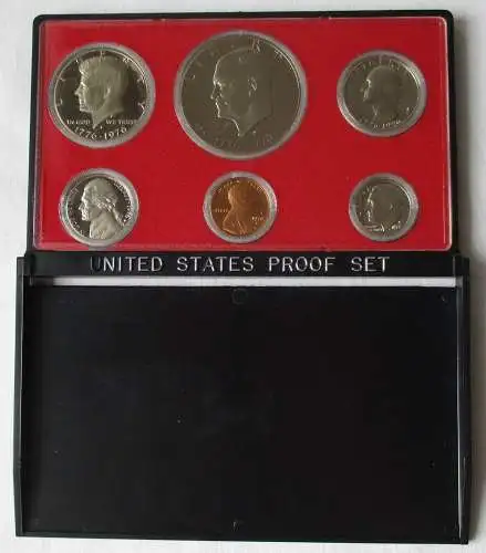 Kursmünzsatz KMS USA United States Proof Set 1976 Präsidenten PP (163757)