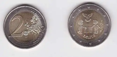 2 Euro Gedenkmünze Malta 2017 Frieden (SERIE SOLIDARITÄT) Stgl. (166367)