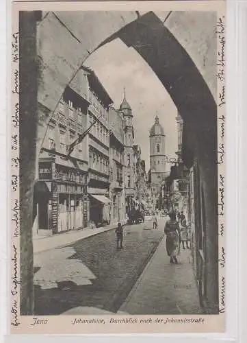 906892 Ak Jena - Johannistor - Durchblick nach der Johannisstraße 1920