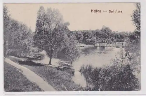 905068 Feldpost Ak Helbra Bad Anna 1918