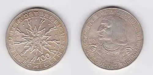 100 Schilling Silber Münze Österreich 1978 100 Jahre Schlacht Dürnkrut (152470)