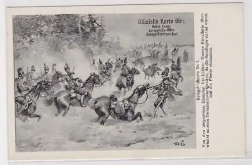 83176 AK Offizielle Karte Nr. 1 Rotes Kreuz Kriegshilfs-Büro Kriegsfürsorge-Amt