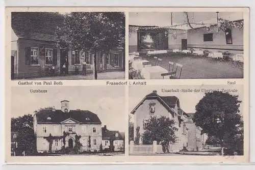 07863 Mehrbild Ak Frassdorf in Anhalt Gasthof, Gutshaus usw. 1934