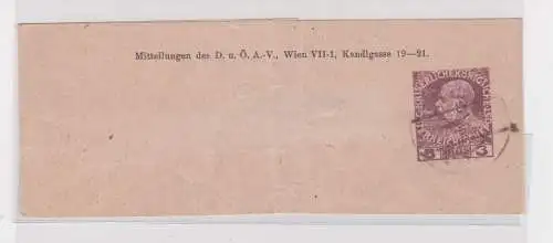 75275 Ganzsachen-Zeitungsschleife des Deutsch-Österr. Alpenverein 3 Heller