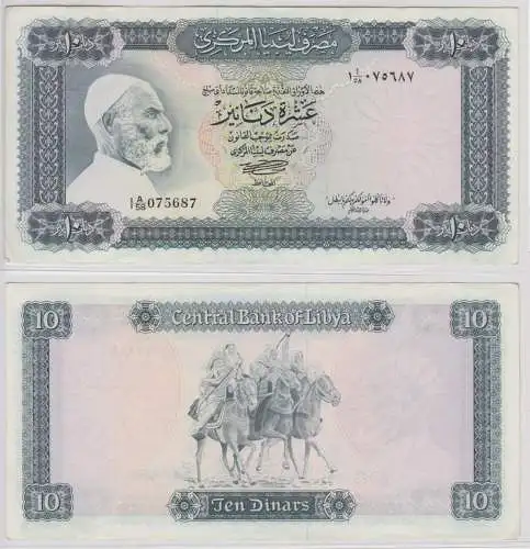 10 Dinars Banknote Libyen Libya Pick 37 (154472)