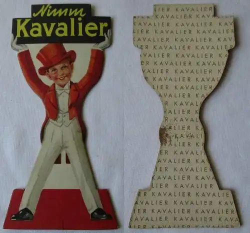 DDR Reklame Pappschild Nimm Kavalier Schuhcreme (139419)