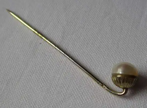 hübsche Anstecknadel mit Perle um 1930 (158355)